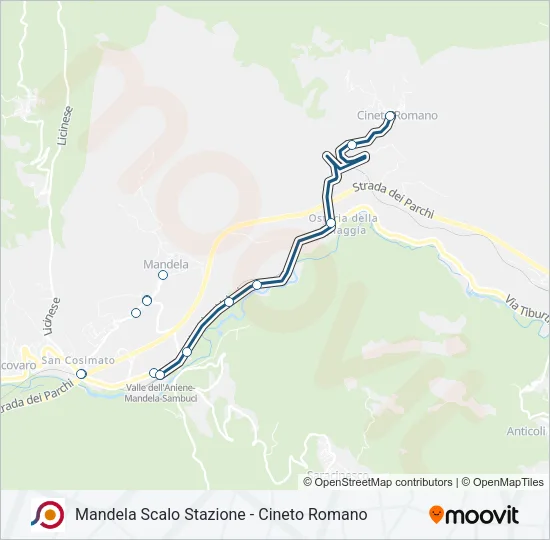 COTRAL Bus Line Map