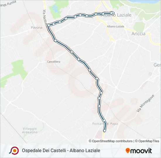 COTRAL Bus Line Map