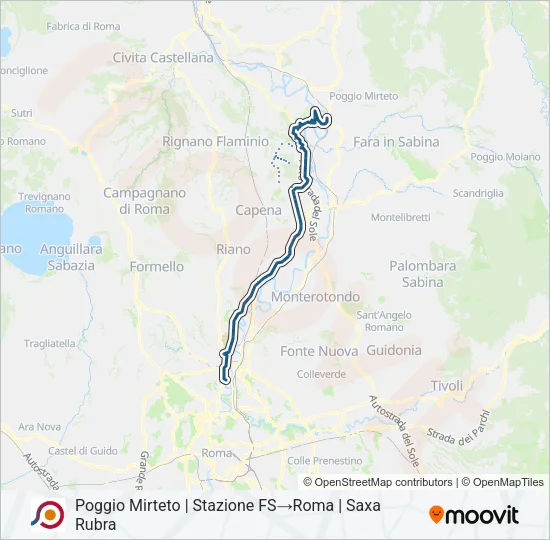 COTRAL Bus Line Map