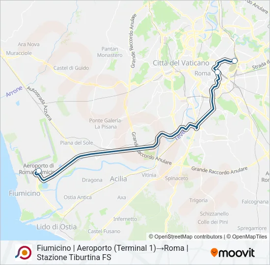 COTRAL Bus Line Map