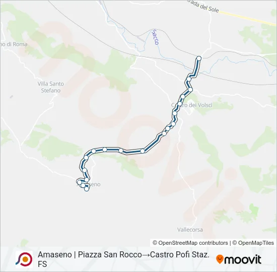 COTRAL Bus Line Map
