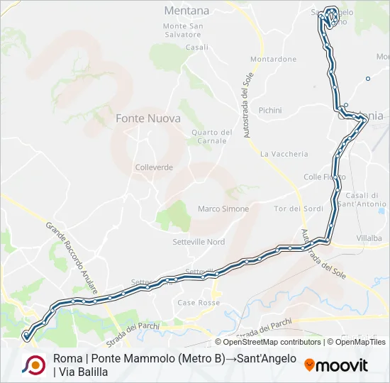 COTRAL Bus Line Map