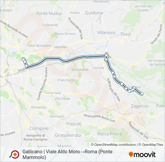 COTRAL Bus Line Map