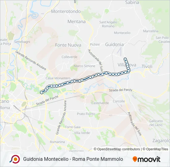 COTRAL Bus Line Map
