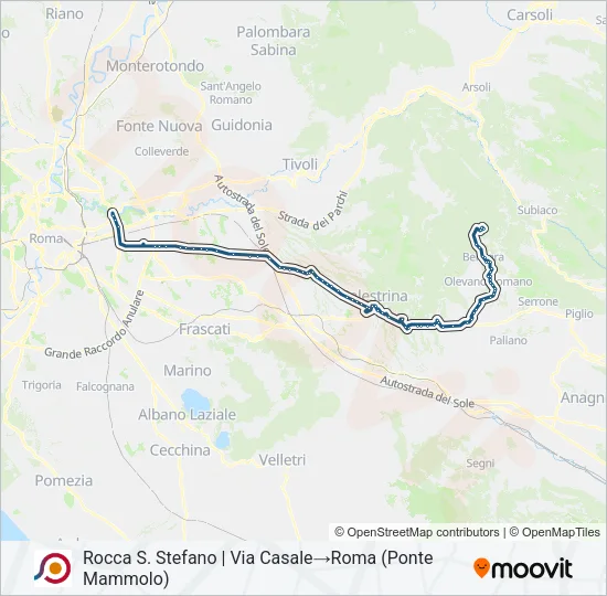COTRAL Bus Line Map