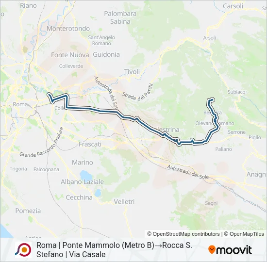 COTRAL Bus Line Map