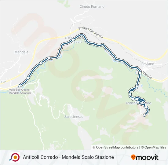 COTRAL Bus Line Map