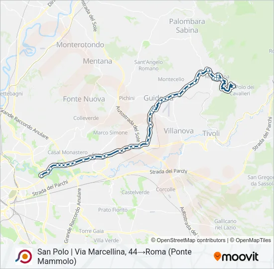 COTRAL Bus Line Map