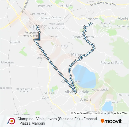 COTRAL Bus Line Map