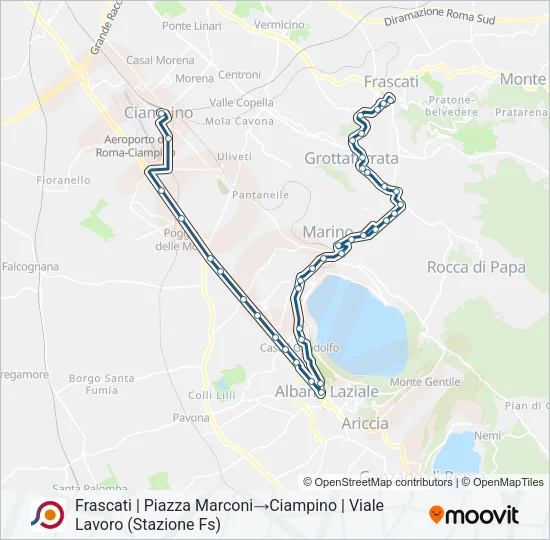 COTRAL Bus Line Map