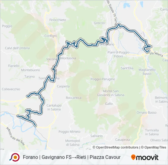 COTRAL Bus Line Map