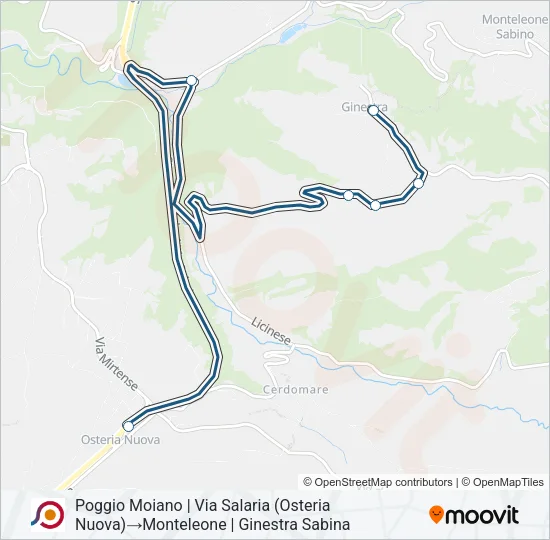 COTRAL Bus Line Map