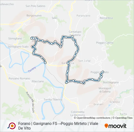 COTRAL Bus Line Map