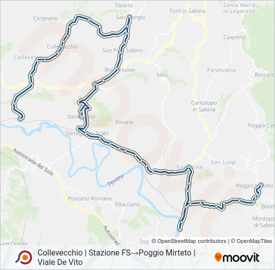 COTRAL Bus Line Map