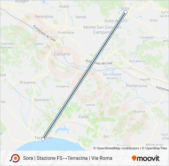 COTRAL Bus Line Map