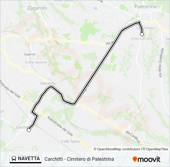 NAVETTA Bus Line Map