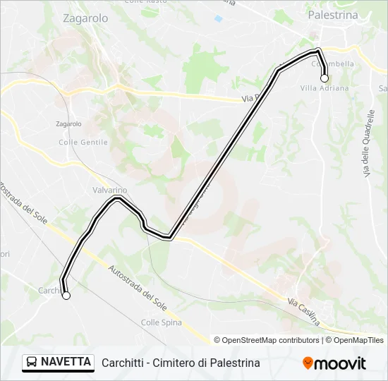 NAVETTA Bus Line Map