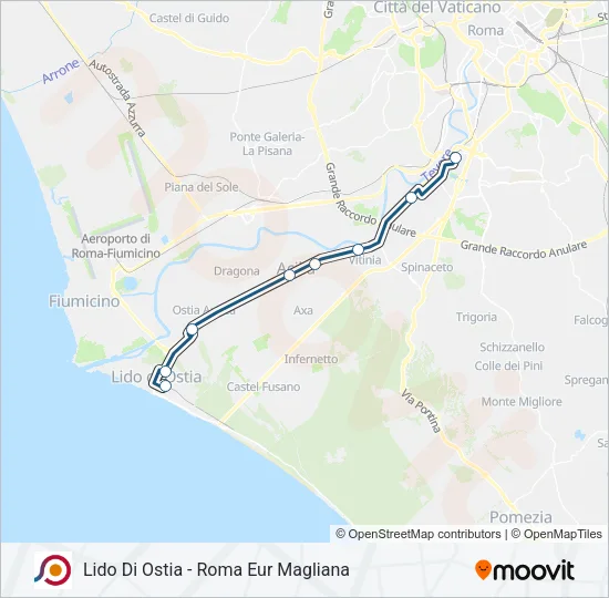 COTRAL Bus Line Map