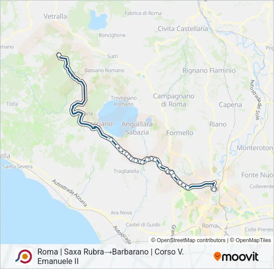 COTRAL Bus Line Map