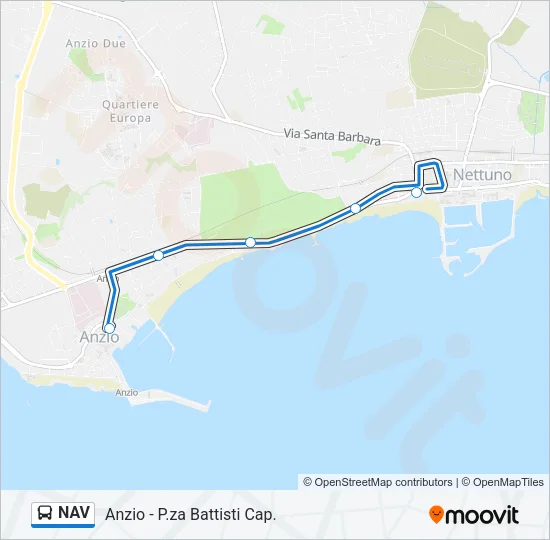 NAV Bus Line Map