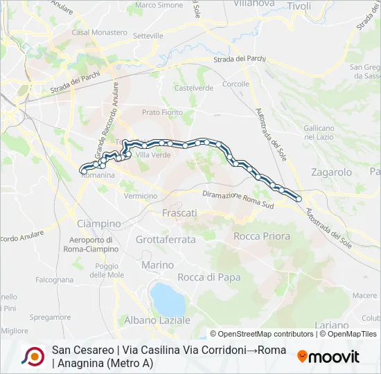 COTRAL Bus Line Map