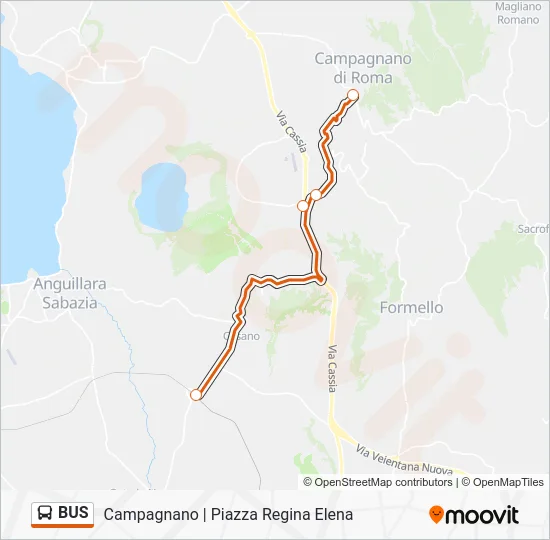 Mappa della linea BUS