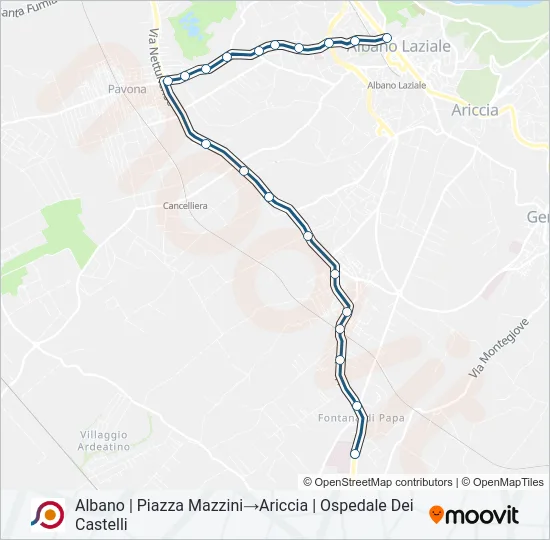 COTRAL Bus Line Map