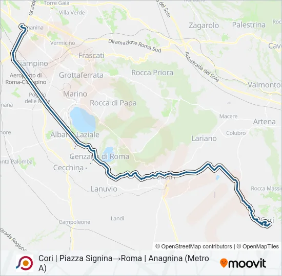 COTRAL Bus Line Map