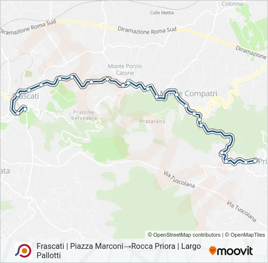 COTRAL Bus Line Map