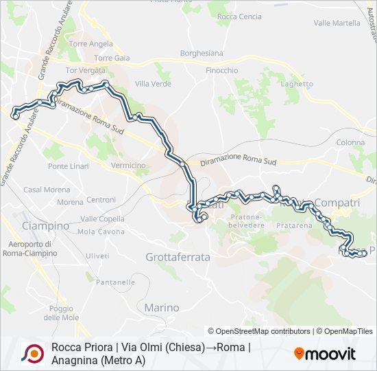 COTRAL bus Line Map