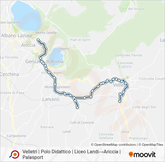 COTRAL Bus Line Map