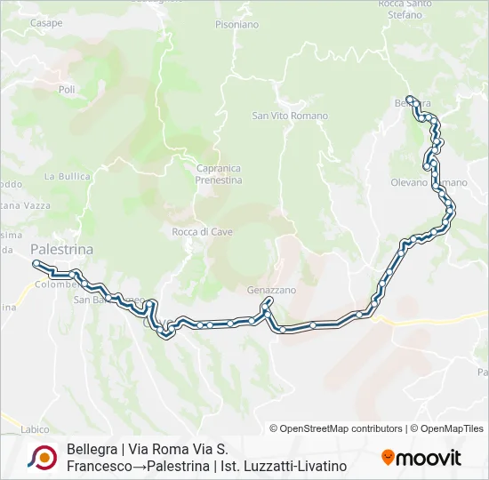 COTRAL Bus Line Map