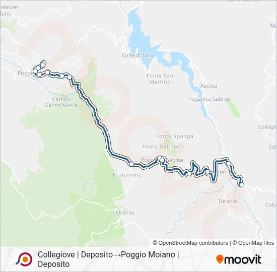 COTRAL Bus Line Map