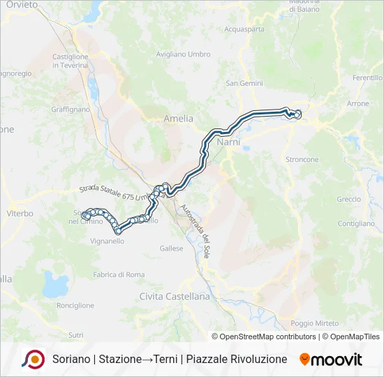 COTRAL Bus Line Map
