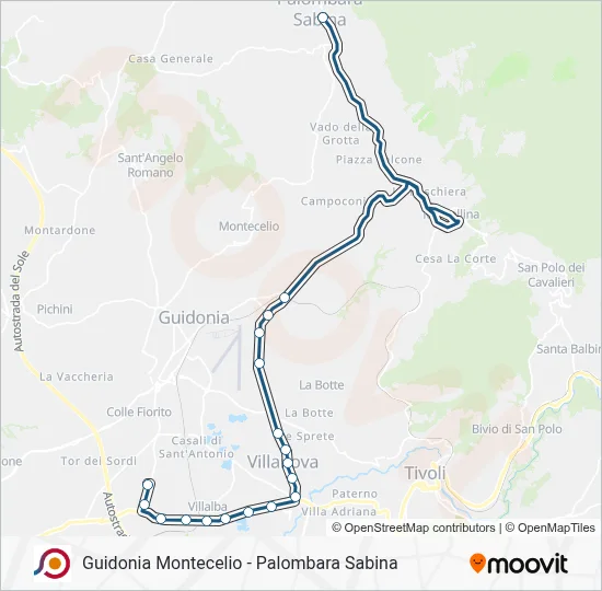 COTRAL Bus Line Map