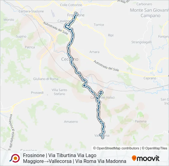 COTRAL Bus Line Map