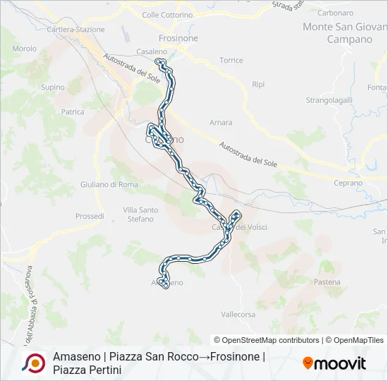 COTRAL Bus Line Map