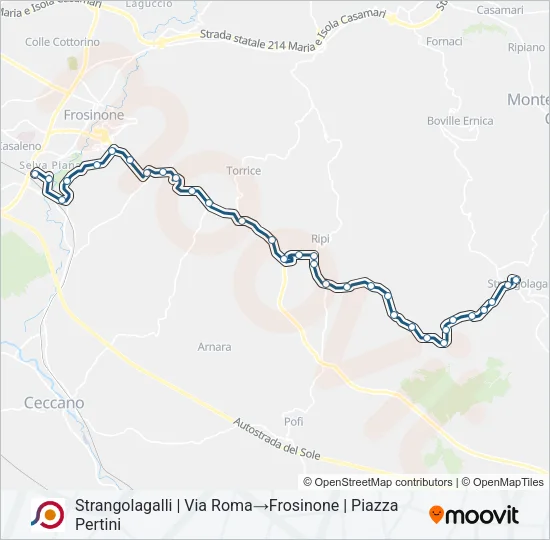 COTRAL Bus Line Map