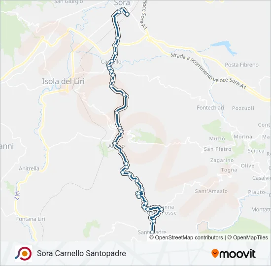 COTRAL Bus Line Map
