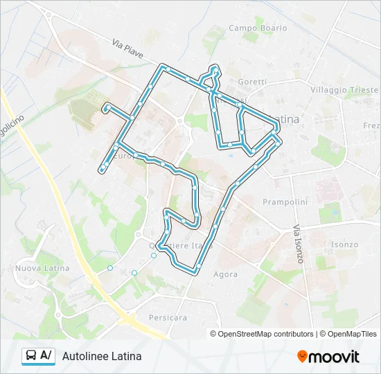 A/ Bus Line Map