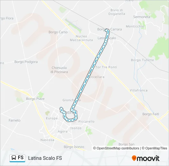 FS Bus Line Map