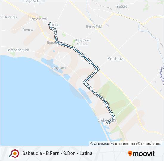 COTRAL bus Line Map