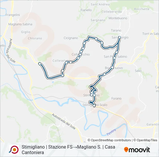 COTRAL Bus Line Map
