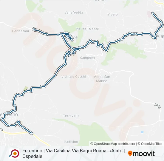 COTRAL Bus Line Map
