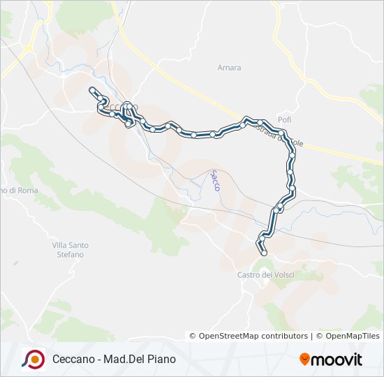 COTRAL bus Line Map