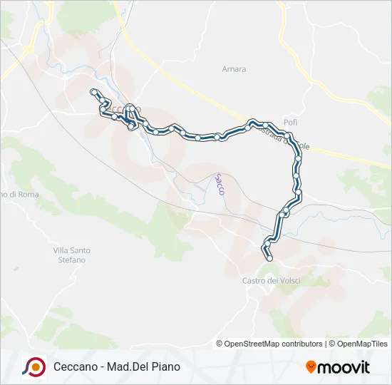 COTRAL Bus Line Map