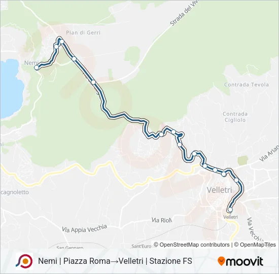 COTRAL Bus Line Map