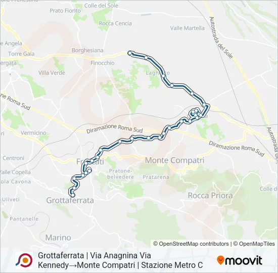 COTRAL Bus Line Map