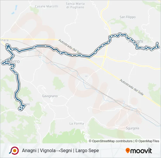 COTRAL Bus Line Map