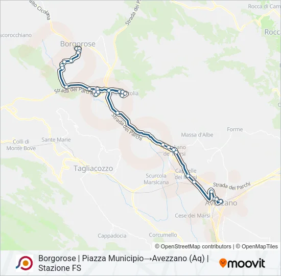 COTRAL Bus Line Map